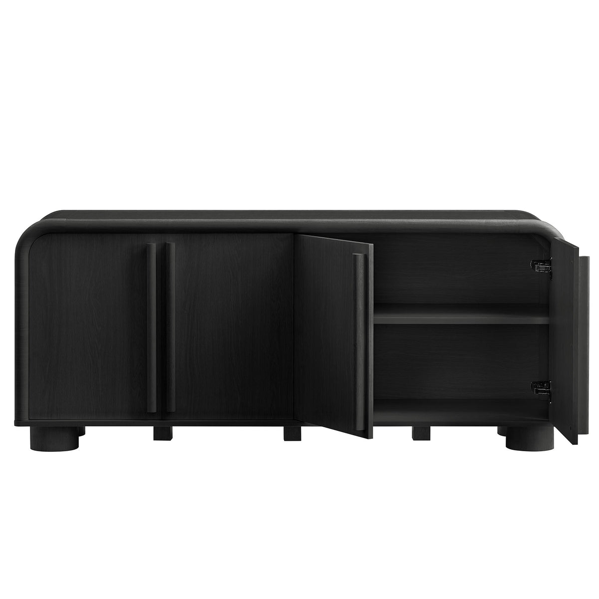 Bellamy Curved 4-Door Sideboard Cabinet