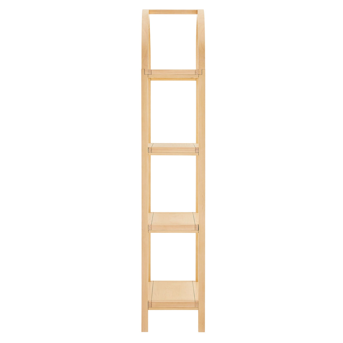 Vexley 72 Inch Tall Narrow Arched Bookshelf