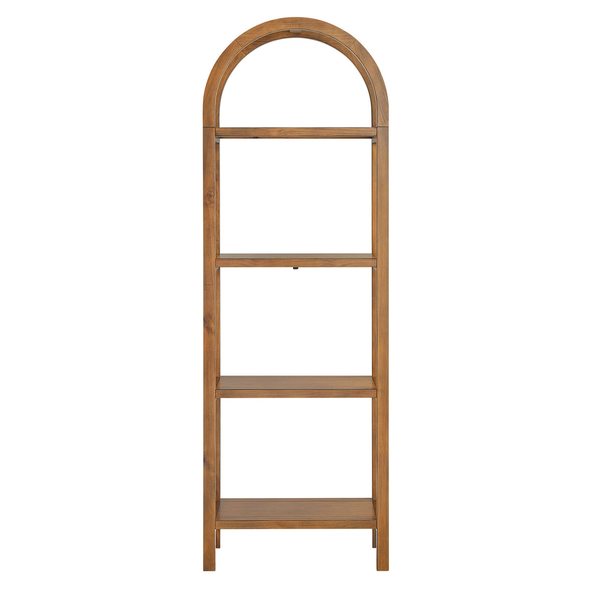 Vexley 72 Inch Tall Narrow Arched Bookshelf