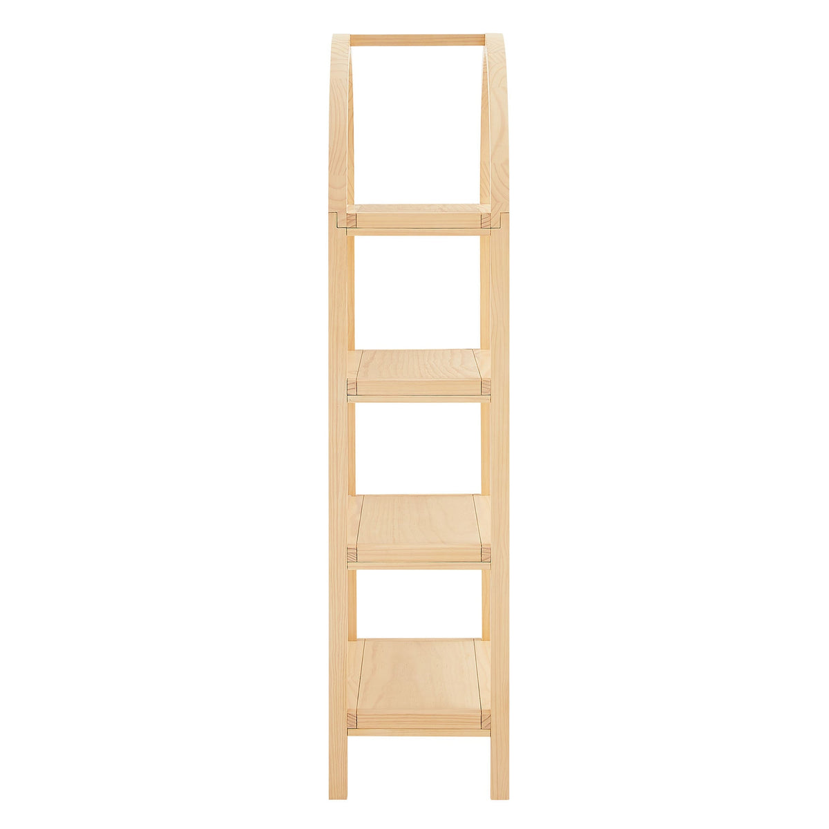Vexley 60 Inch Arched Bookshelf