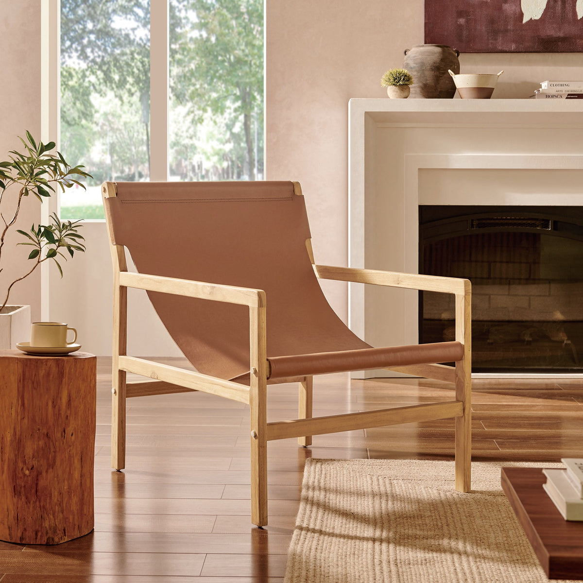 Sonora Leather Sling Chair