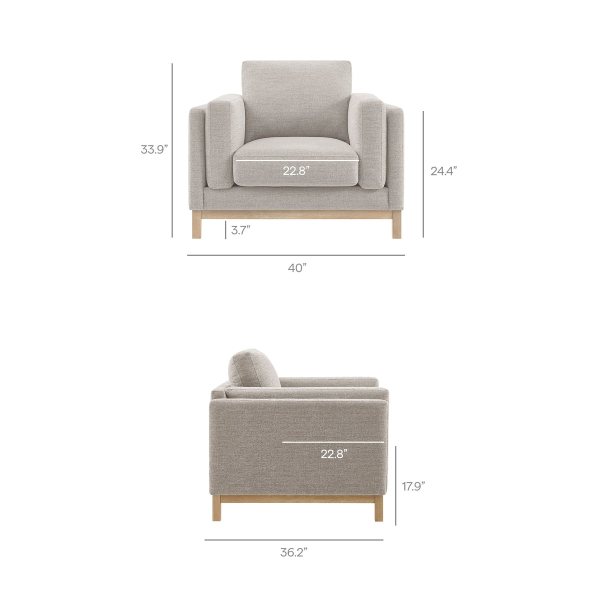 Roscoe Fabric Armchair