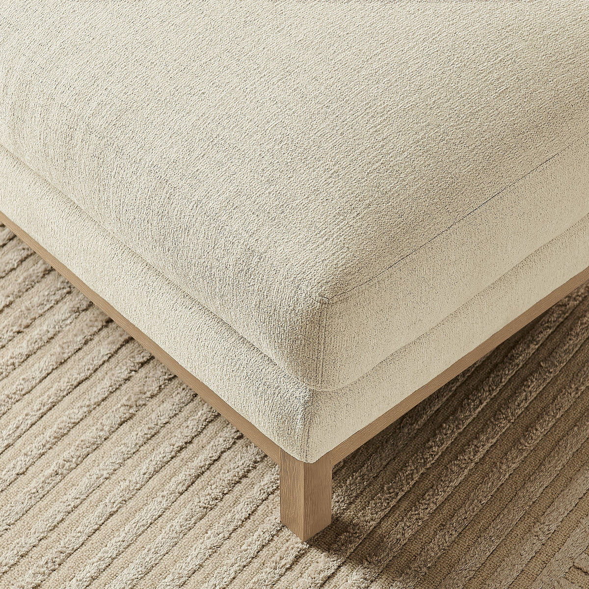 Roscoe Fabric Ottoman