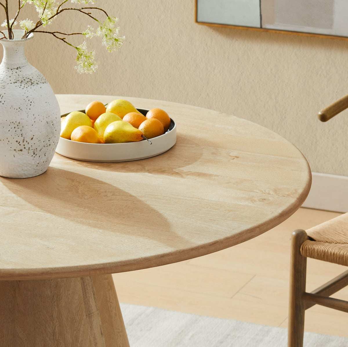 Sabelle 47" Round Wood Dining Table