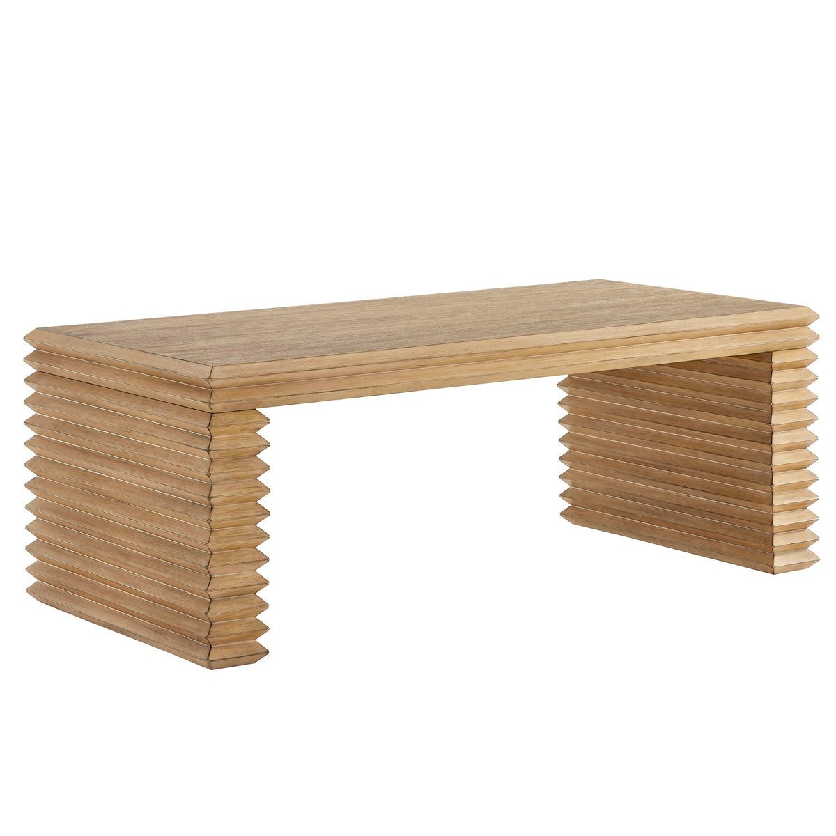 Canto Rectangular Stacked Design Coffee Table - view 1