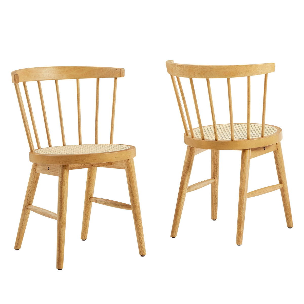 Lykke Curved Spindle Back Dining Chairs Set of 2 - view 1