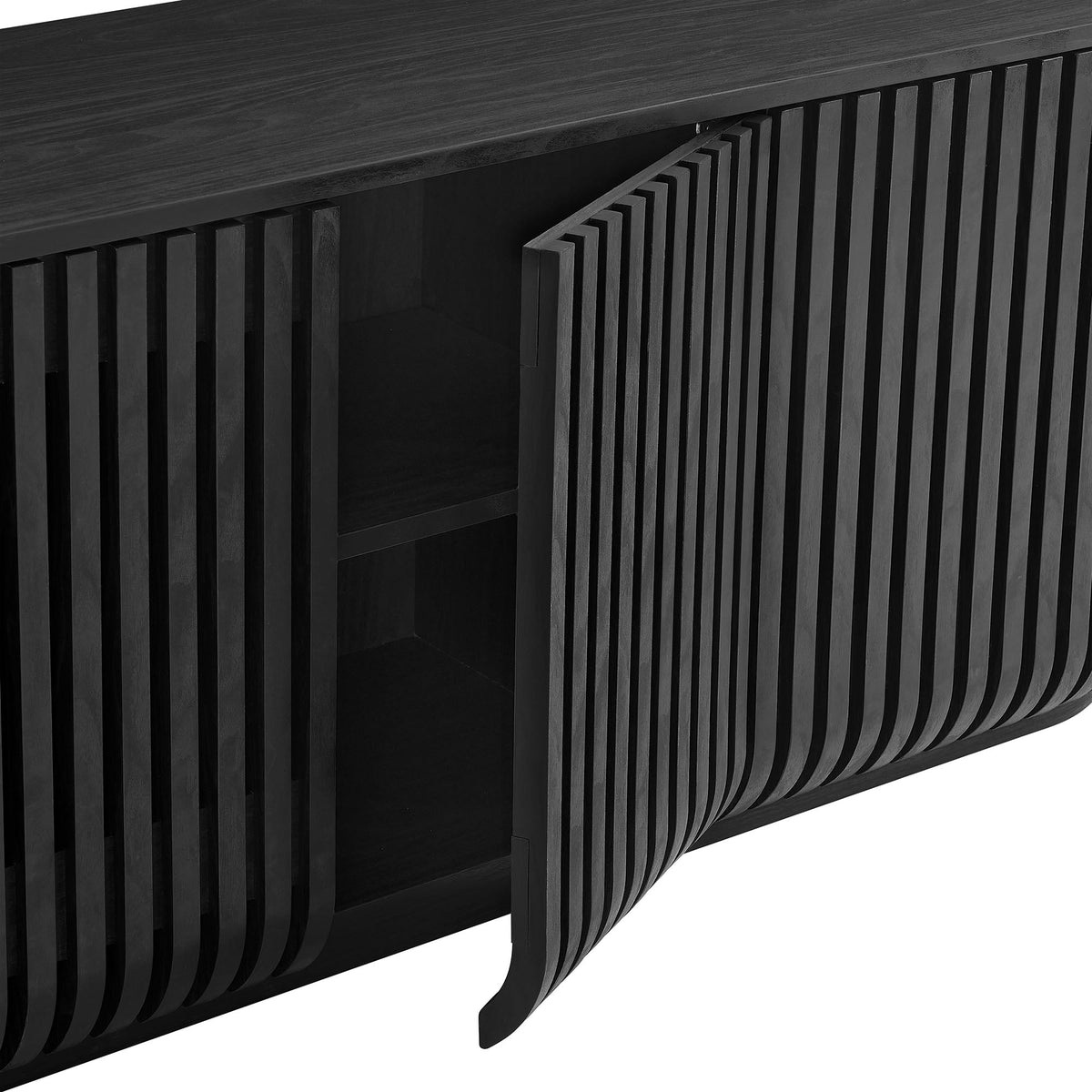 Fortitude 75" Curved Sideboard Storage Cabinet