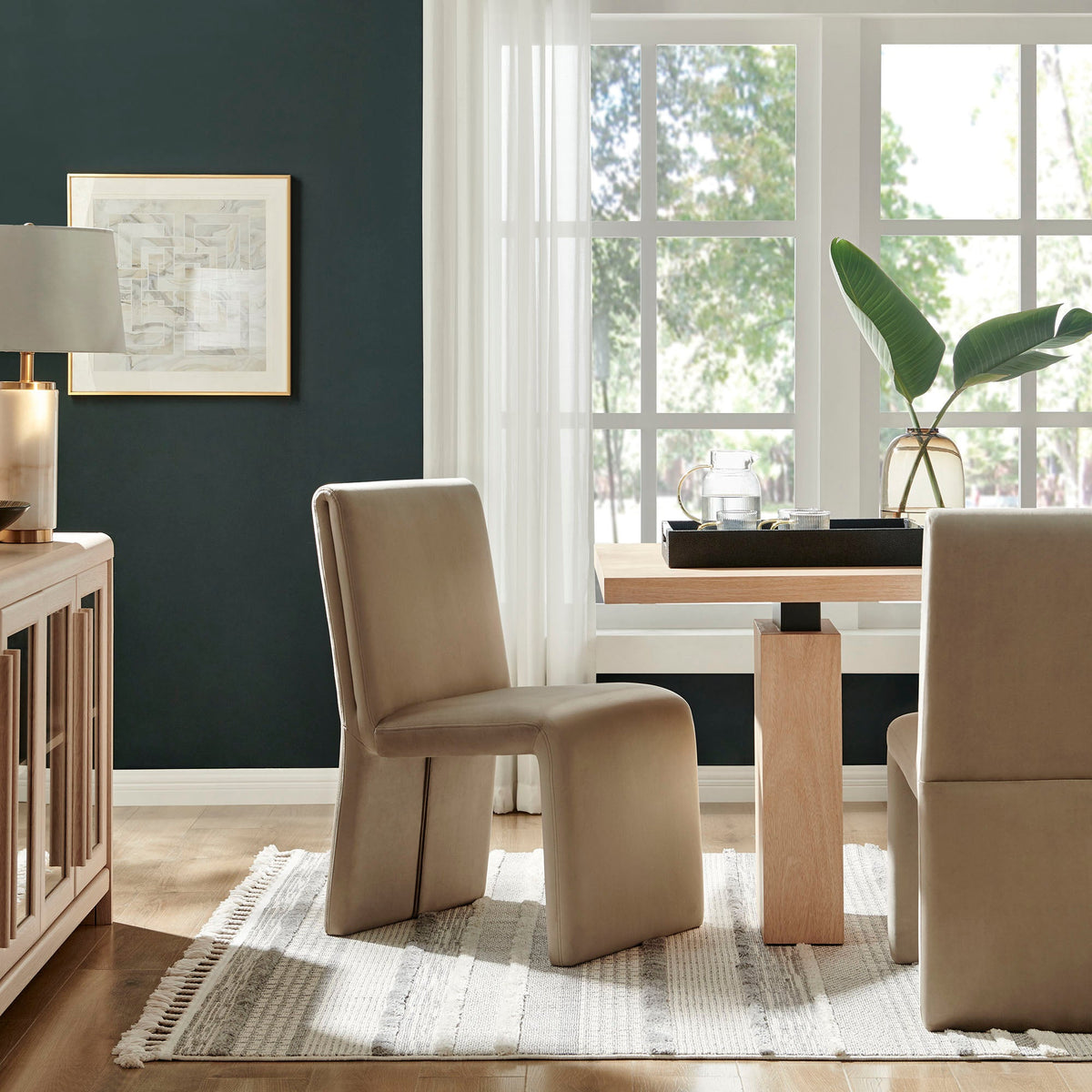 Emory Upholstered Performance Velvet Dining Side Chair