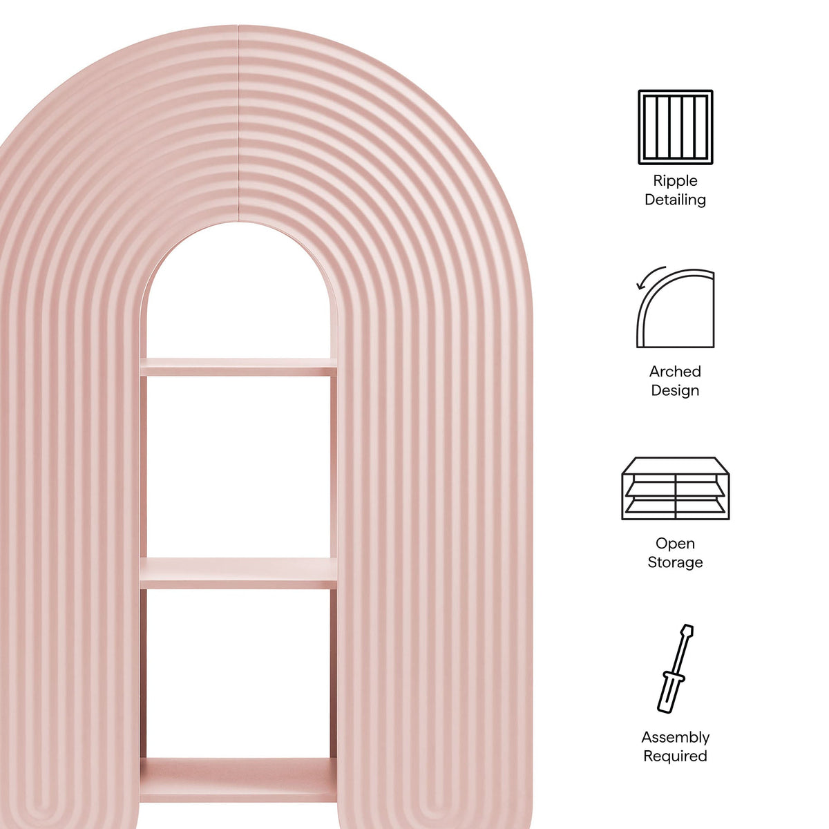 Daydream 58" Arched Bookshelf