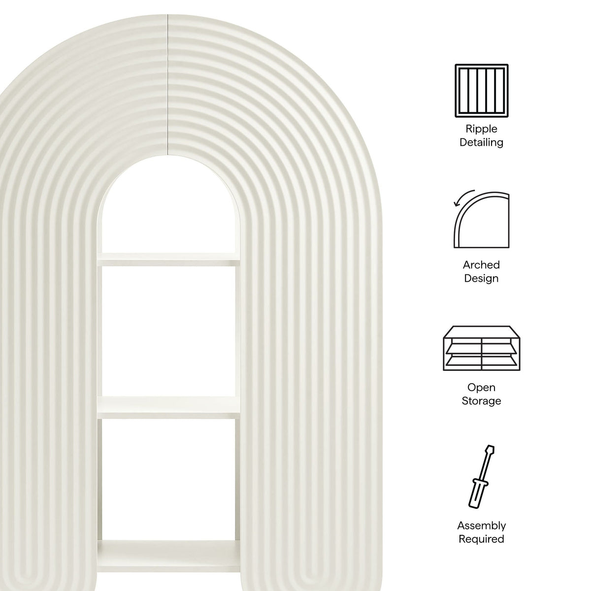 Daydream 58" Arched Bookshelf