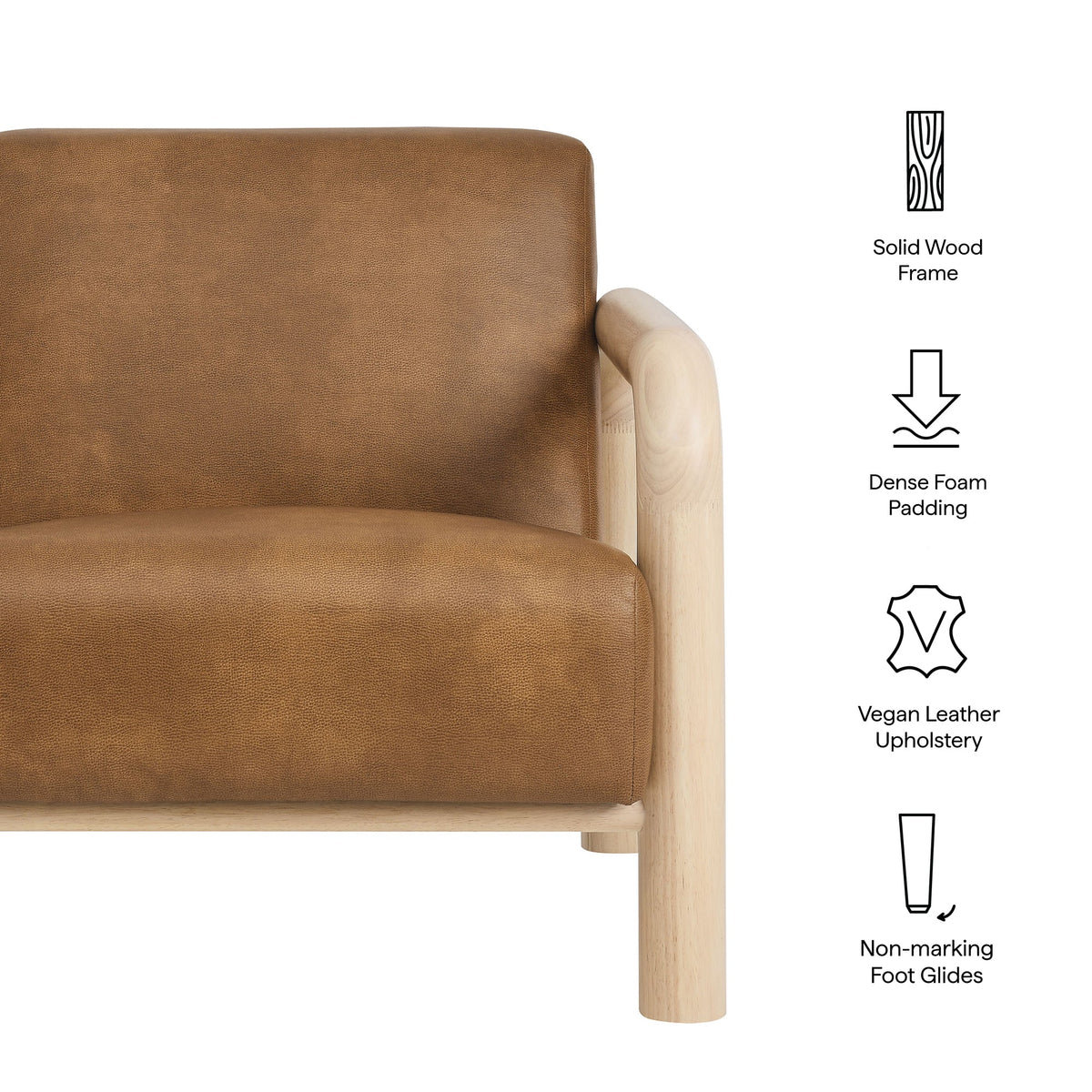 Sereno Vegan Leather Accent Chair