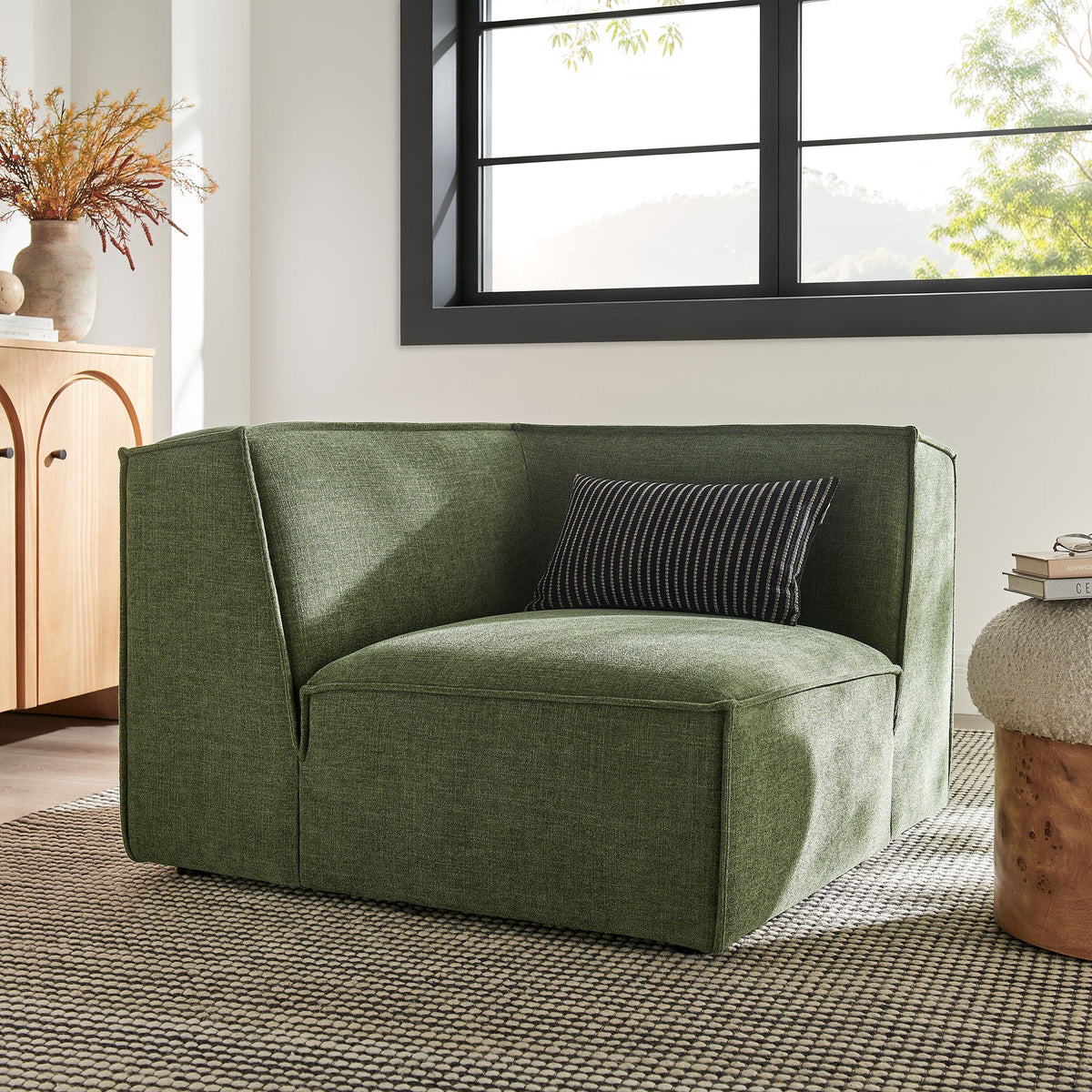 Restore Performance Fabric Upholstered Modular Corner Chair