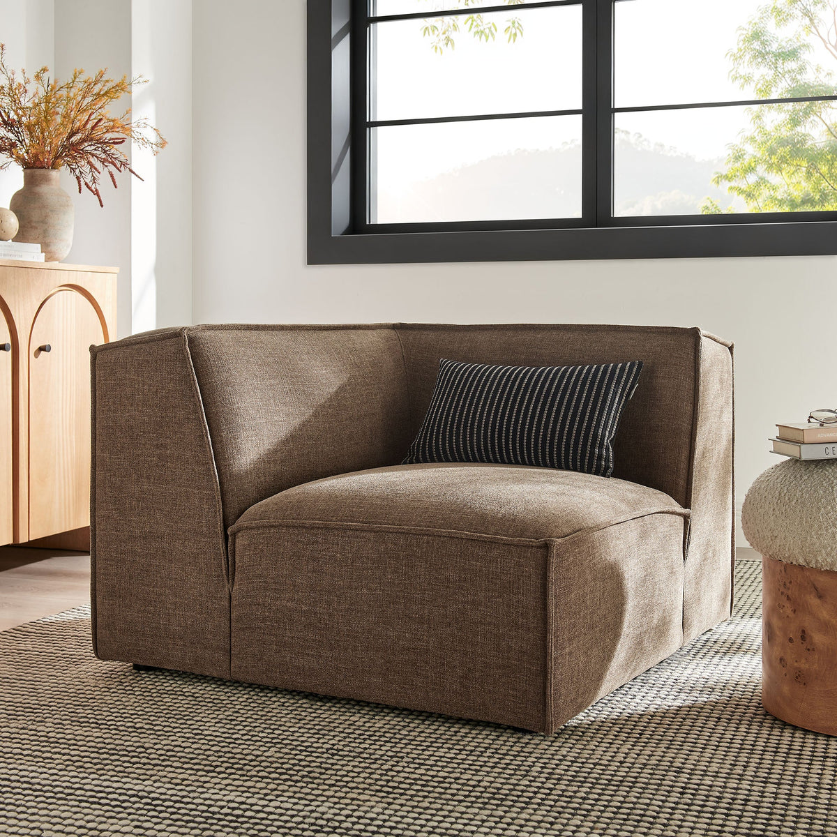 Restore Performance Fabric Upholstered Modular Corner Chair