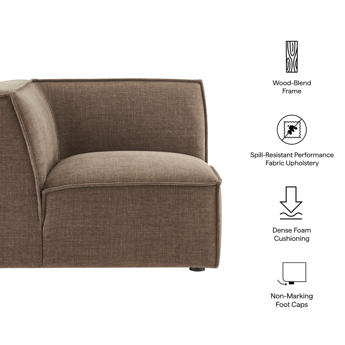 Restore Performance Fabric Upholstered Modular Corner Chair