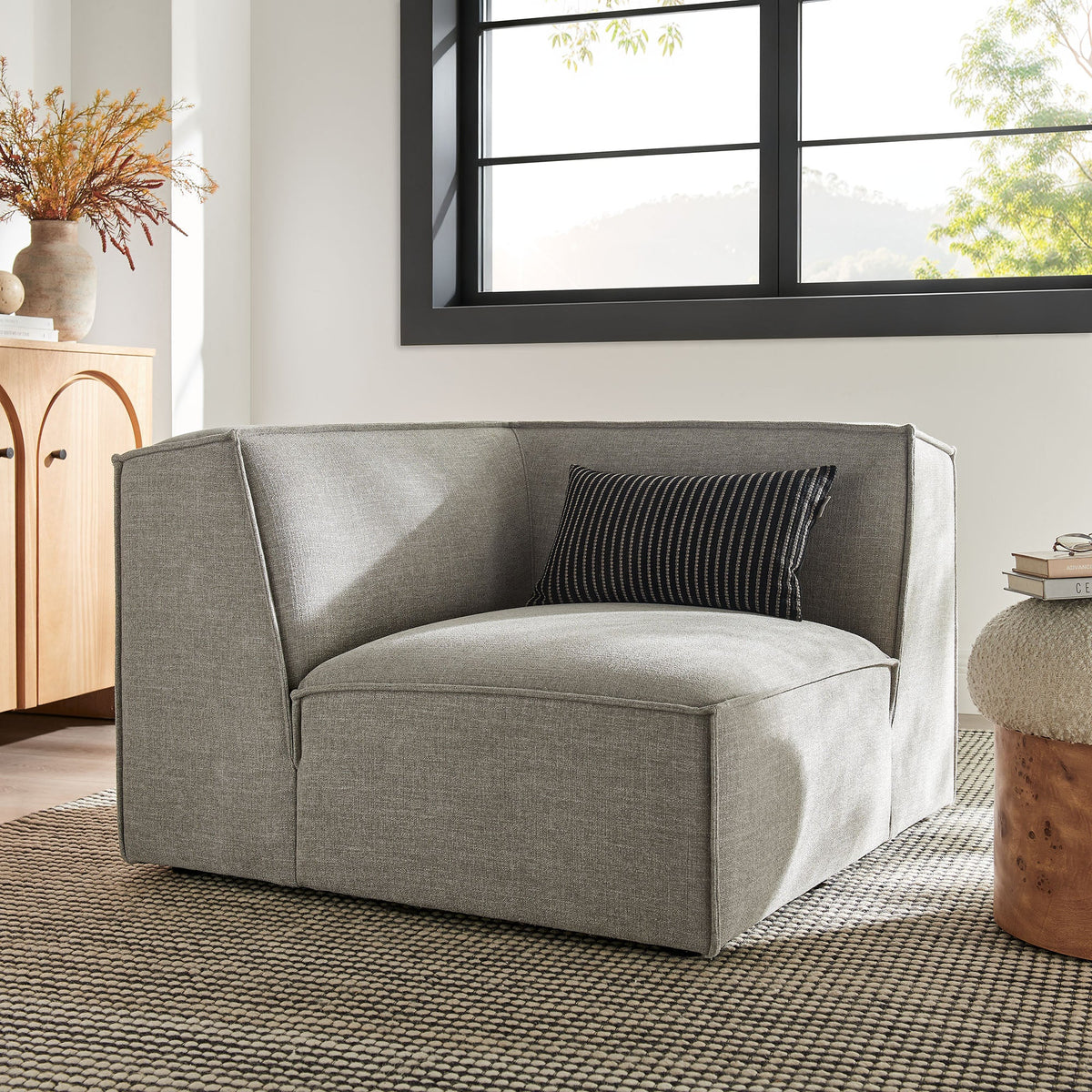 Restore Performance Fabric Upholstered Modular Corner Chair