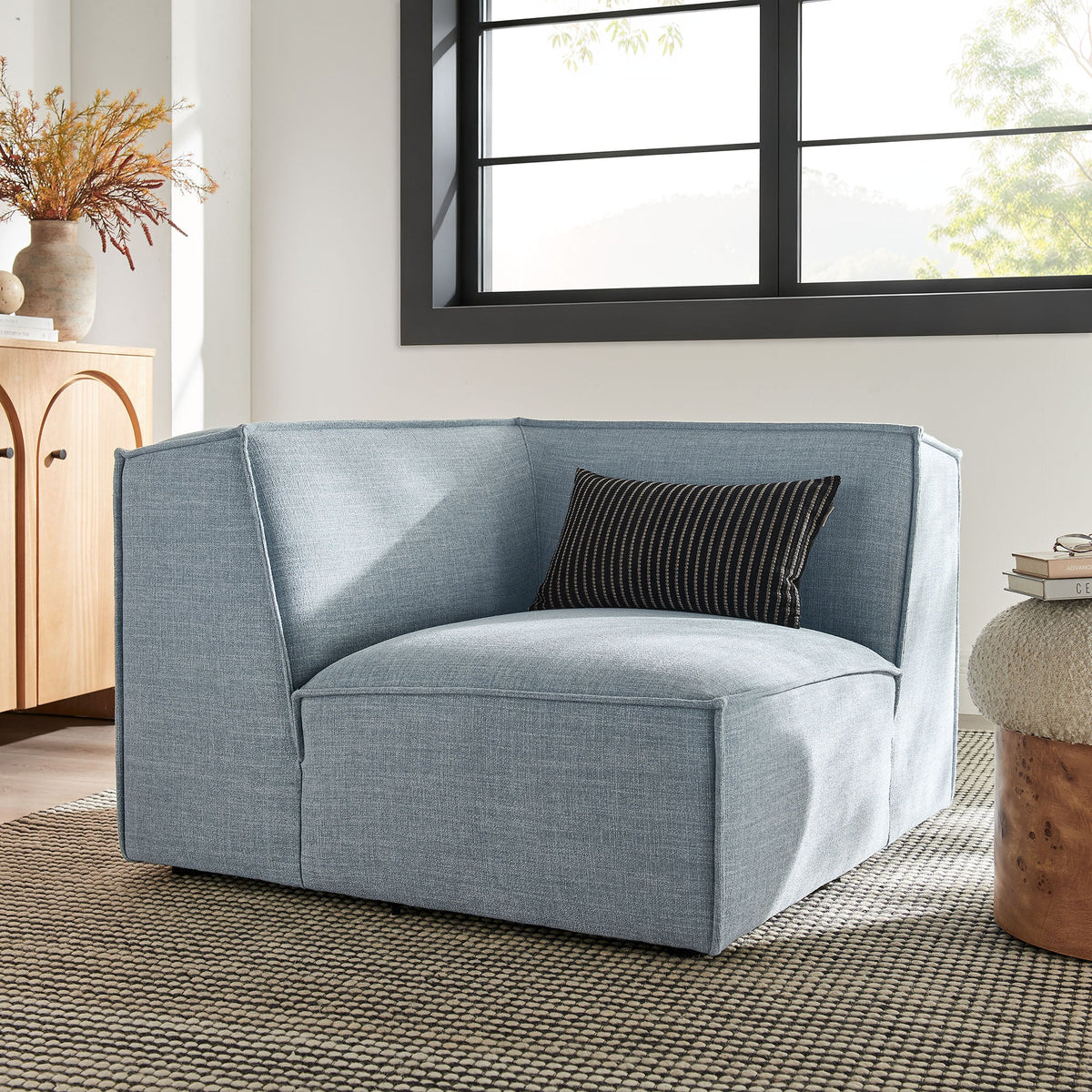 Restore Performance Fabric Upholstered Modular Corner Chair