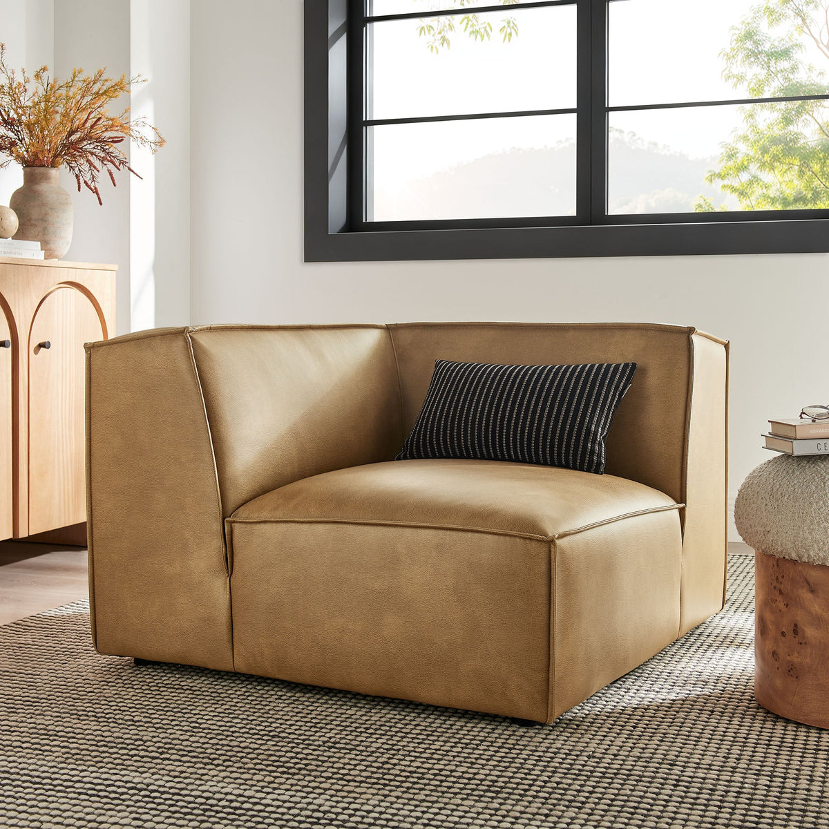 Restore Vegan Leather Modular Corner Chair