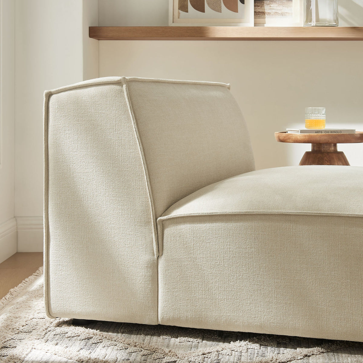 Restore Performance Fabric Upholstered Armless Modular Chair