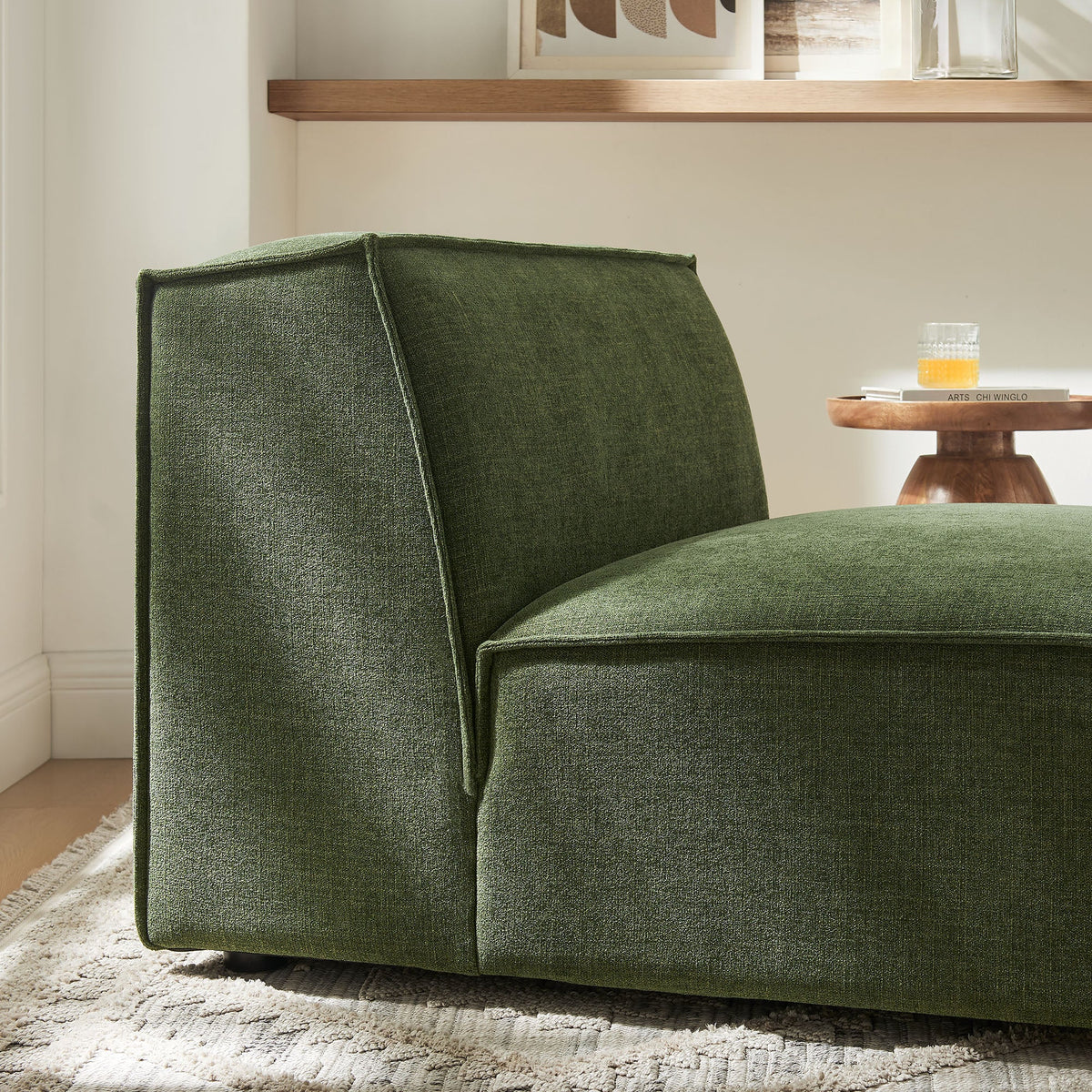 Restore Performance Fabric Upholstered Armless Modular Chair