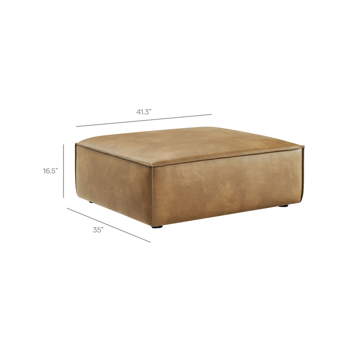 Restore Vegan Leather Modular Ottoman