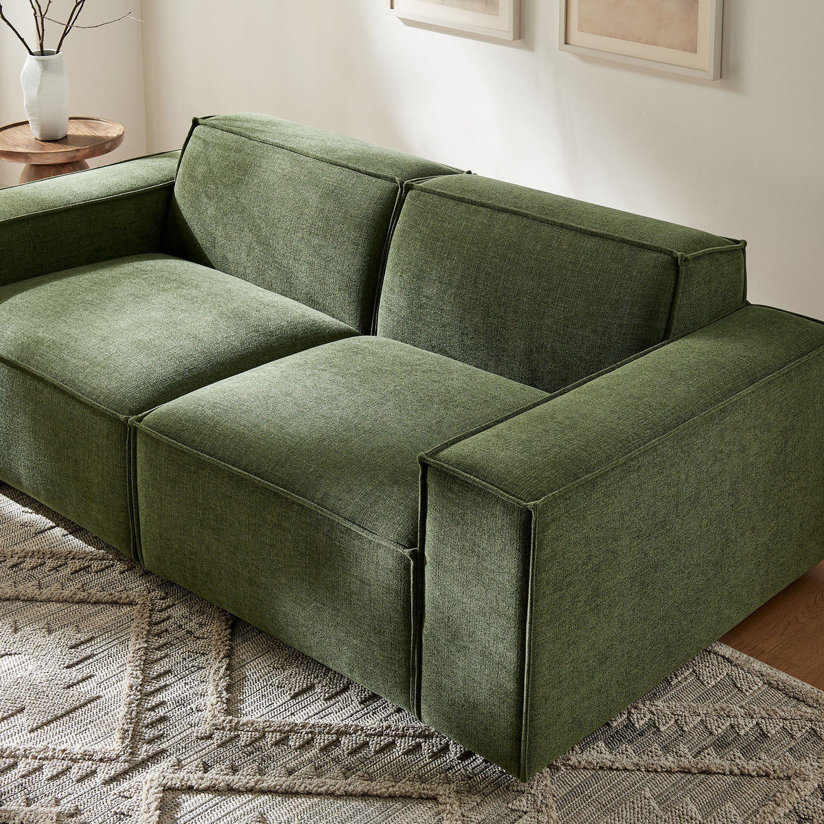 Restore 2-Piece Performance Fabric Upholstered Modular Loveseat