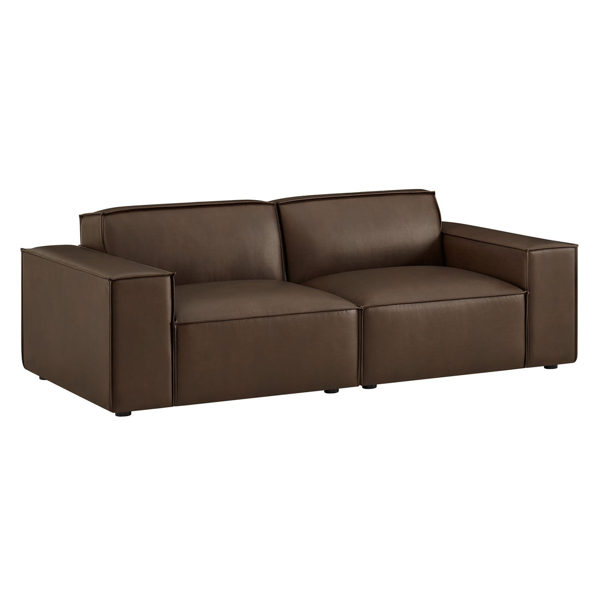 Restore 2-Piece Vegan Leather Modular Loveseat