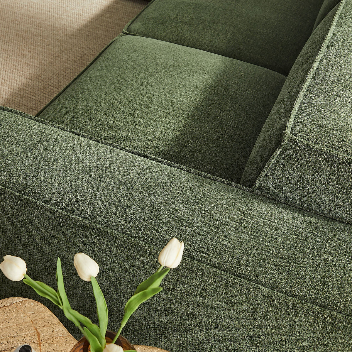 Restore 5-Piece Performance Fabric Upholstered Modular L-Shaped Sofa