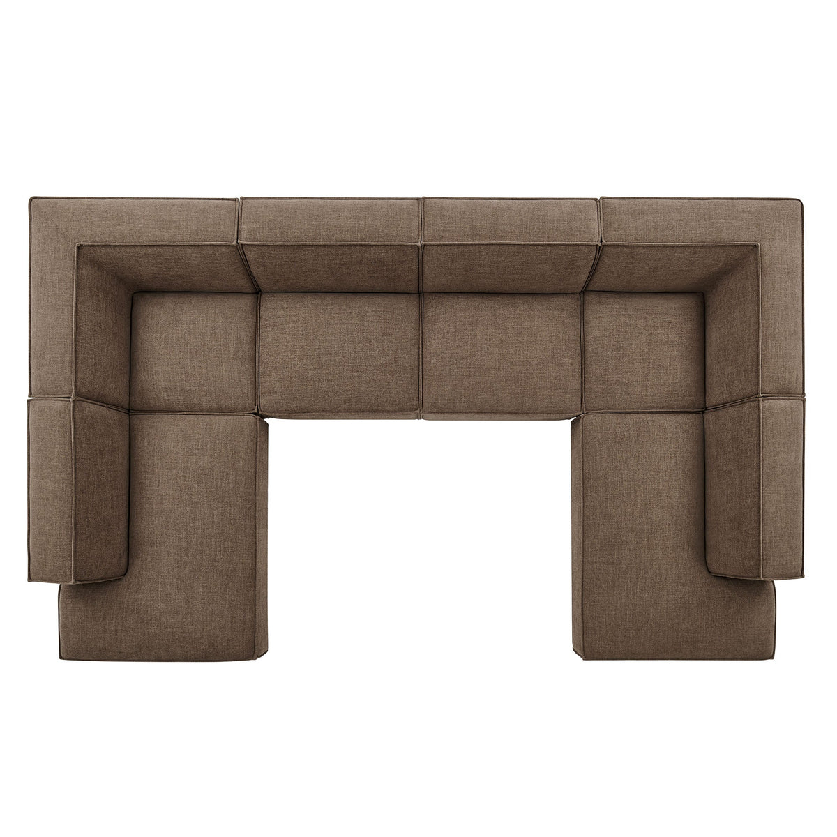 Restore 6-Piece Performance Fabric Upholstered U-Shaped Sectional Sofa
