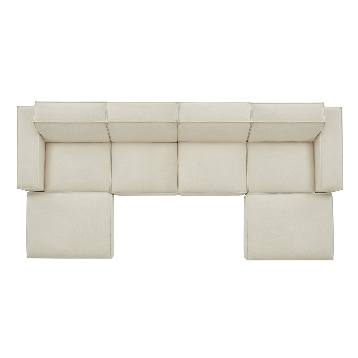 Restore 6-Piece Performance Fabric Upholstered Modular Sectional Sofa