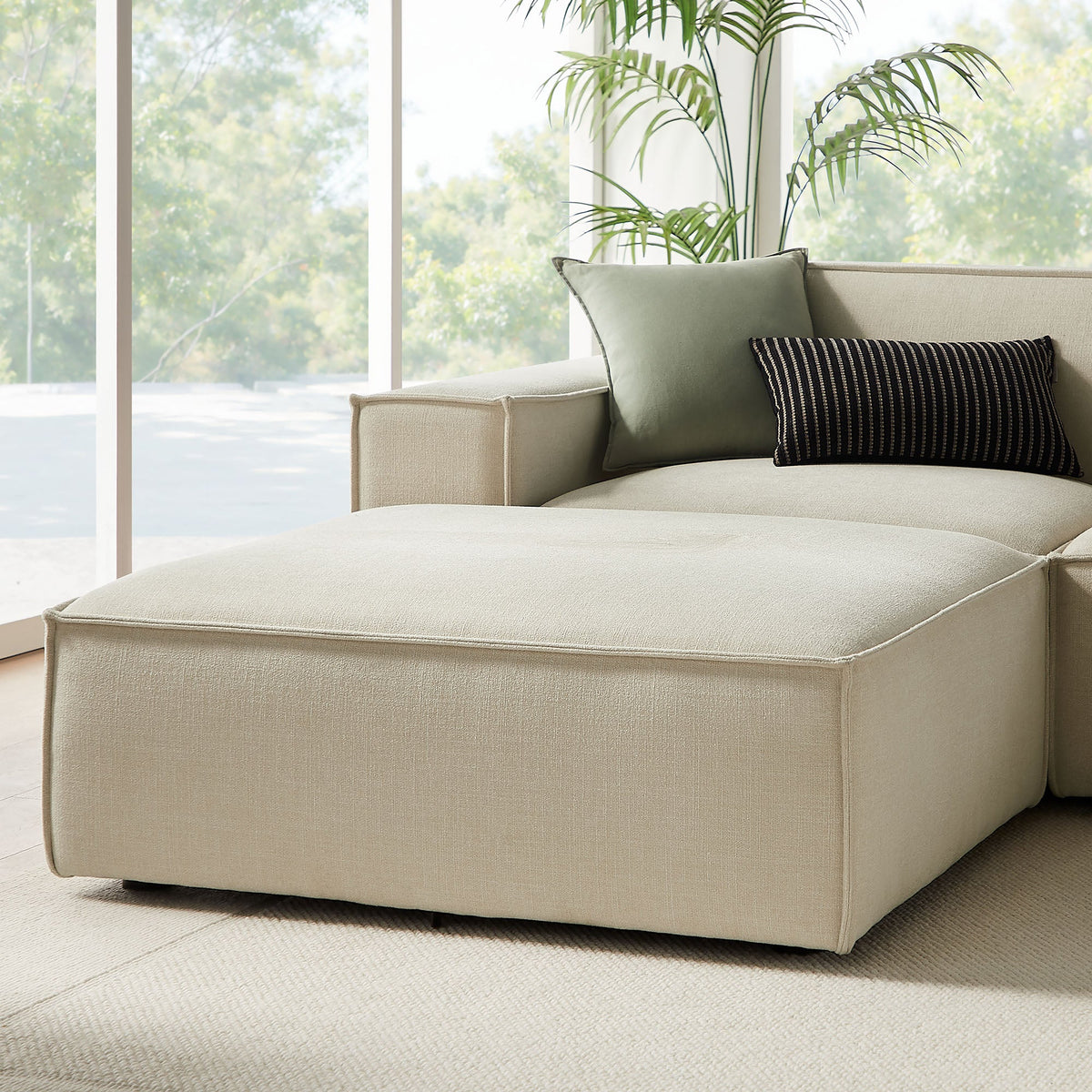 Restore 6-Piece Performance Fabric Upholstered Modular Sectional Sofa