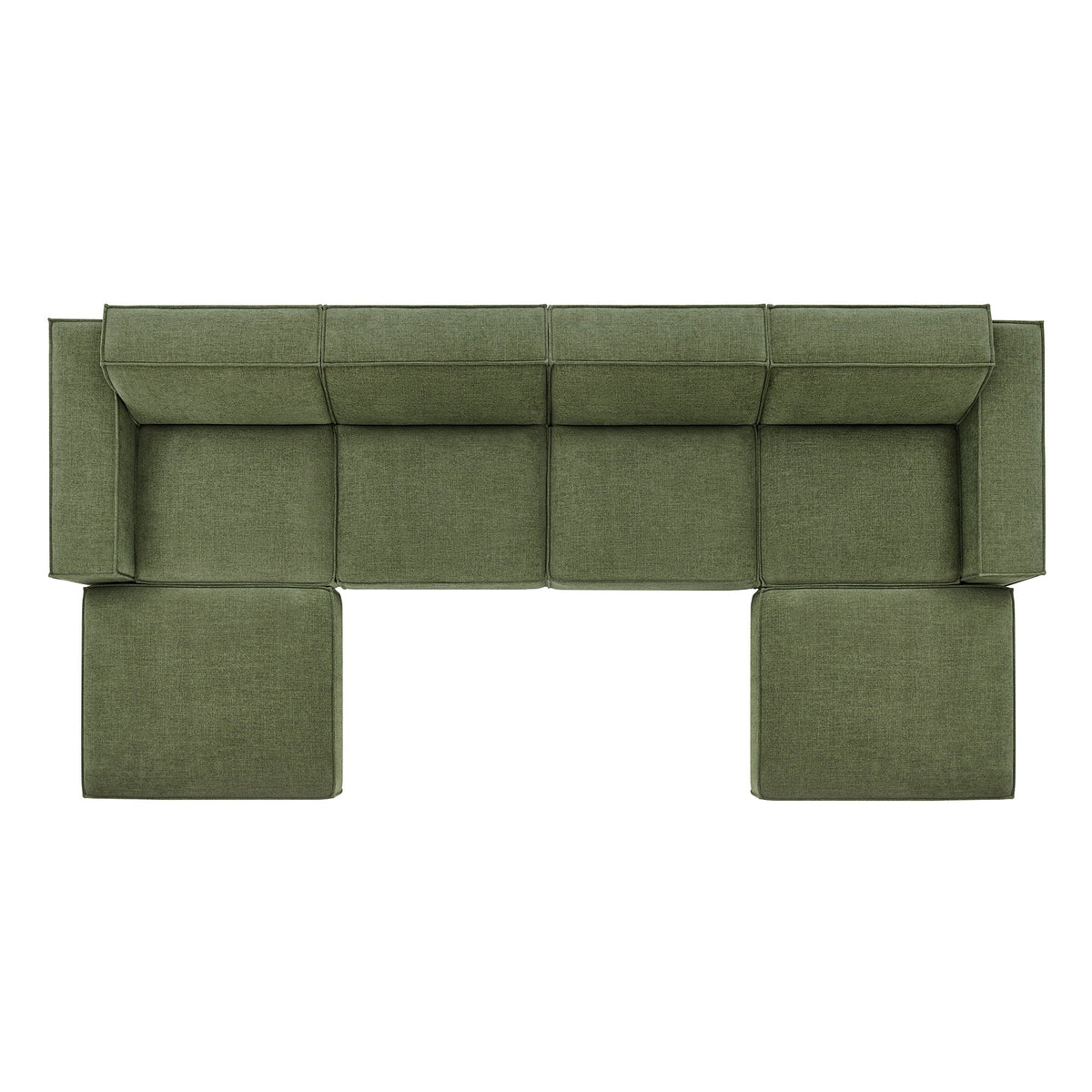 Restore 6-Piece Performance Fabric Upholstered Modular Sectional Sofa