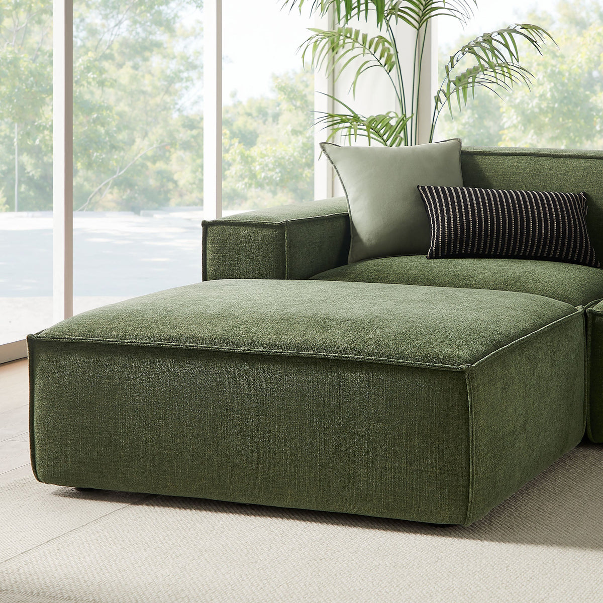 Restore 6-Piece Performance Fabric Upholstered Modular Sectional Sofa