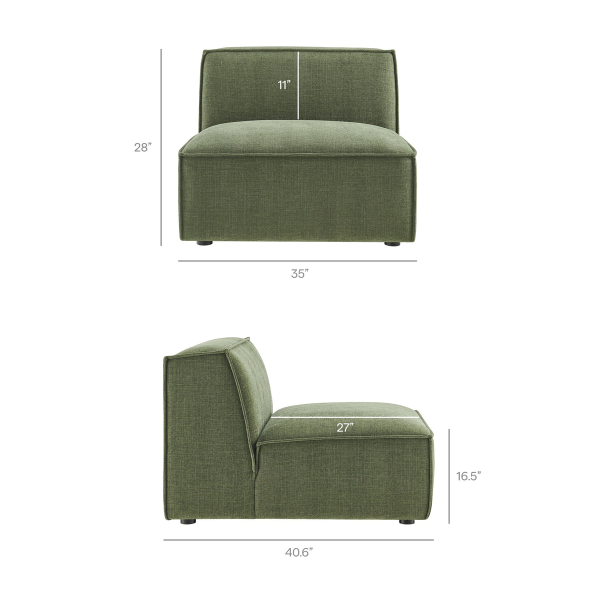 Restore 6-Piece Performance Fabric Upholstered Modular Sectional Sofa