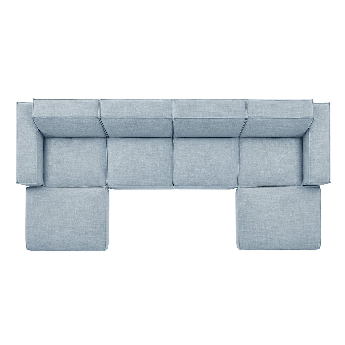 Restore 6-Piece Performance Fabric Upholstered Modular Sectional Sofa