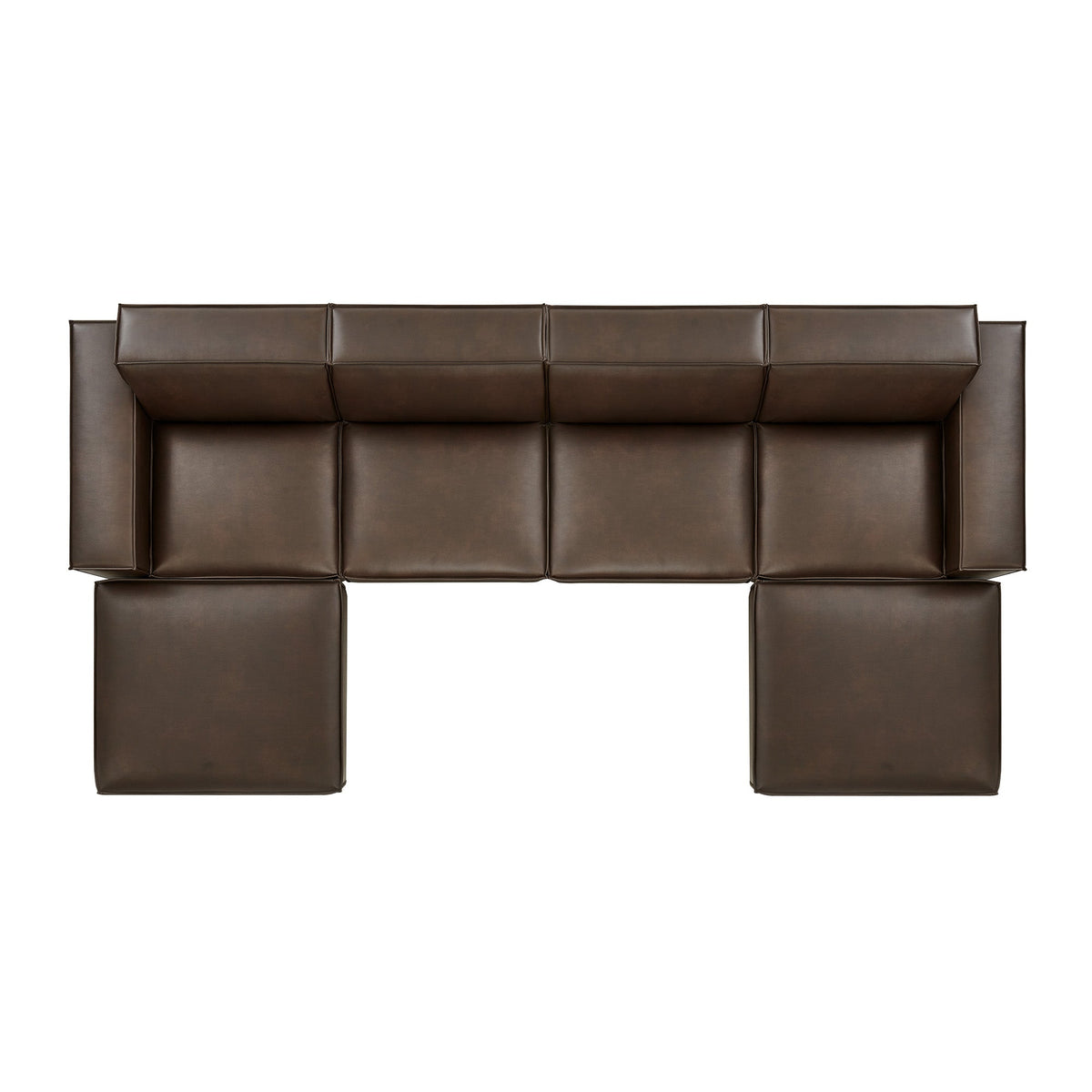 Restore 6-Piece Vegan Leather Modular Sectional Sofa