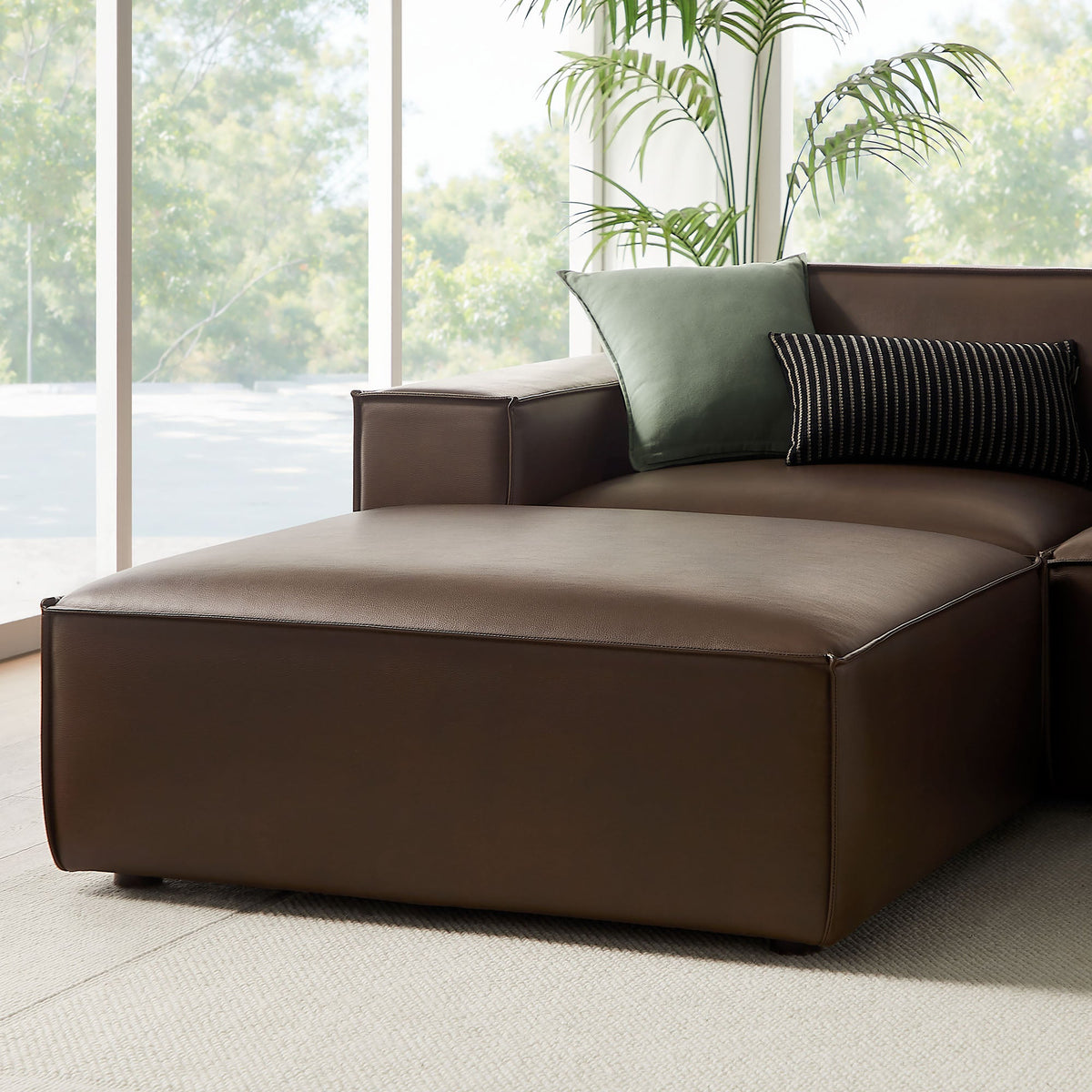 Restore 6-Piece Vegan Leather Modular Sectional Sofa