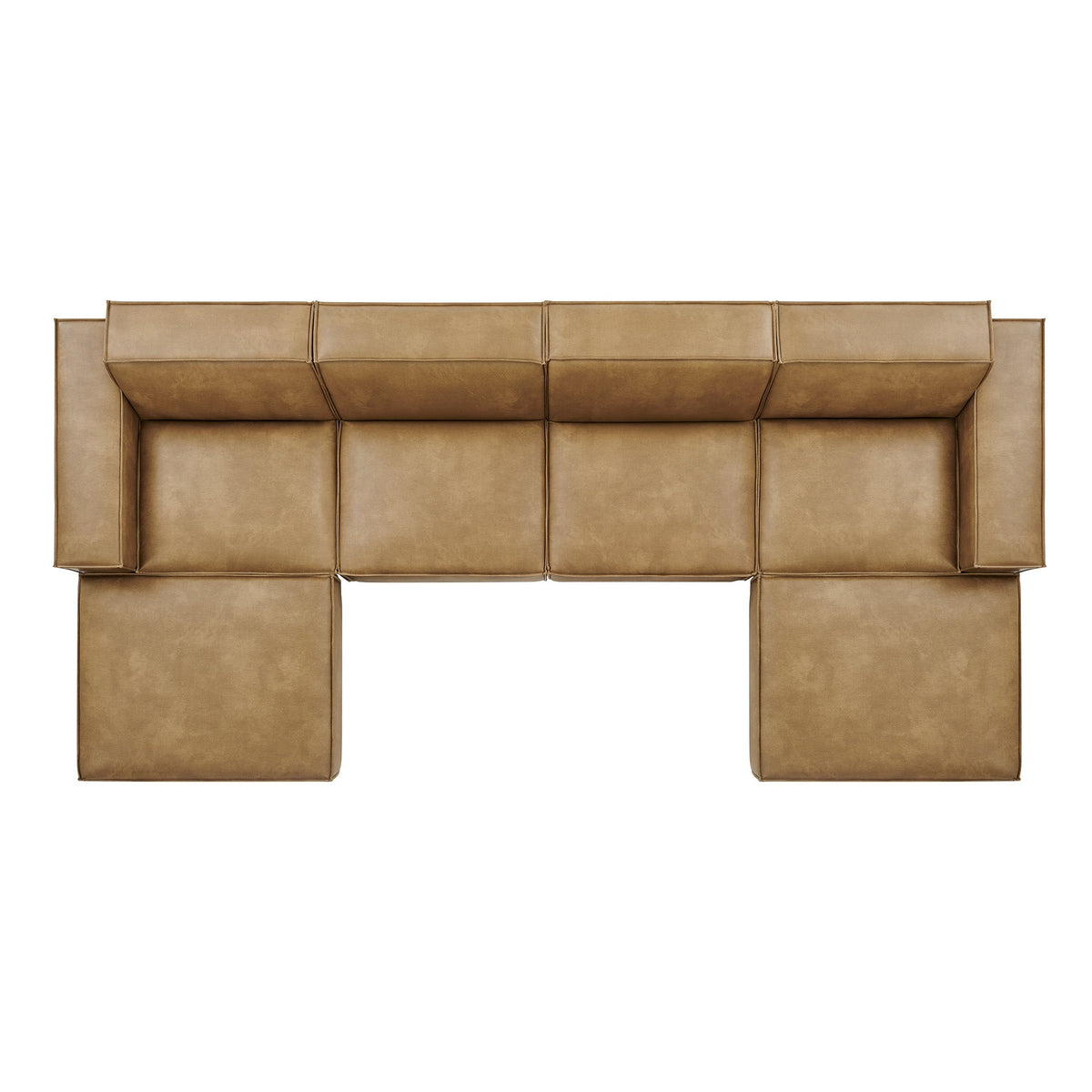 Restore 6-Piece Vegan Leather Modular Sectional Sofa