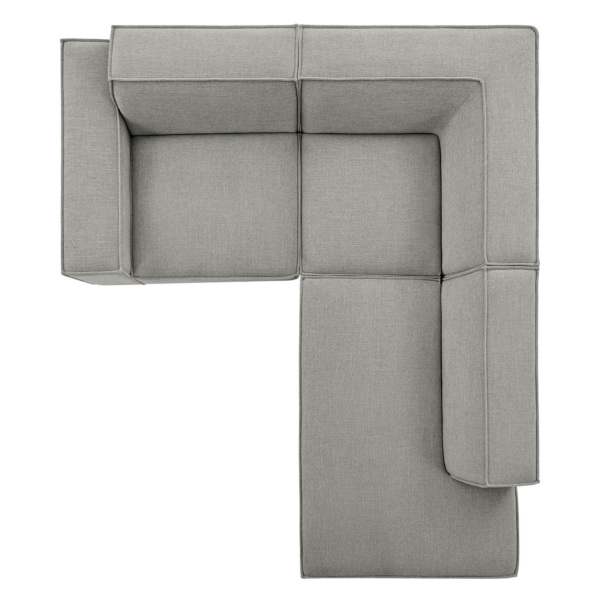 Restore 3-Piece Performance Fabric Upholstered Modular L-Shaped Sectional Sofa