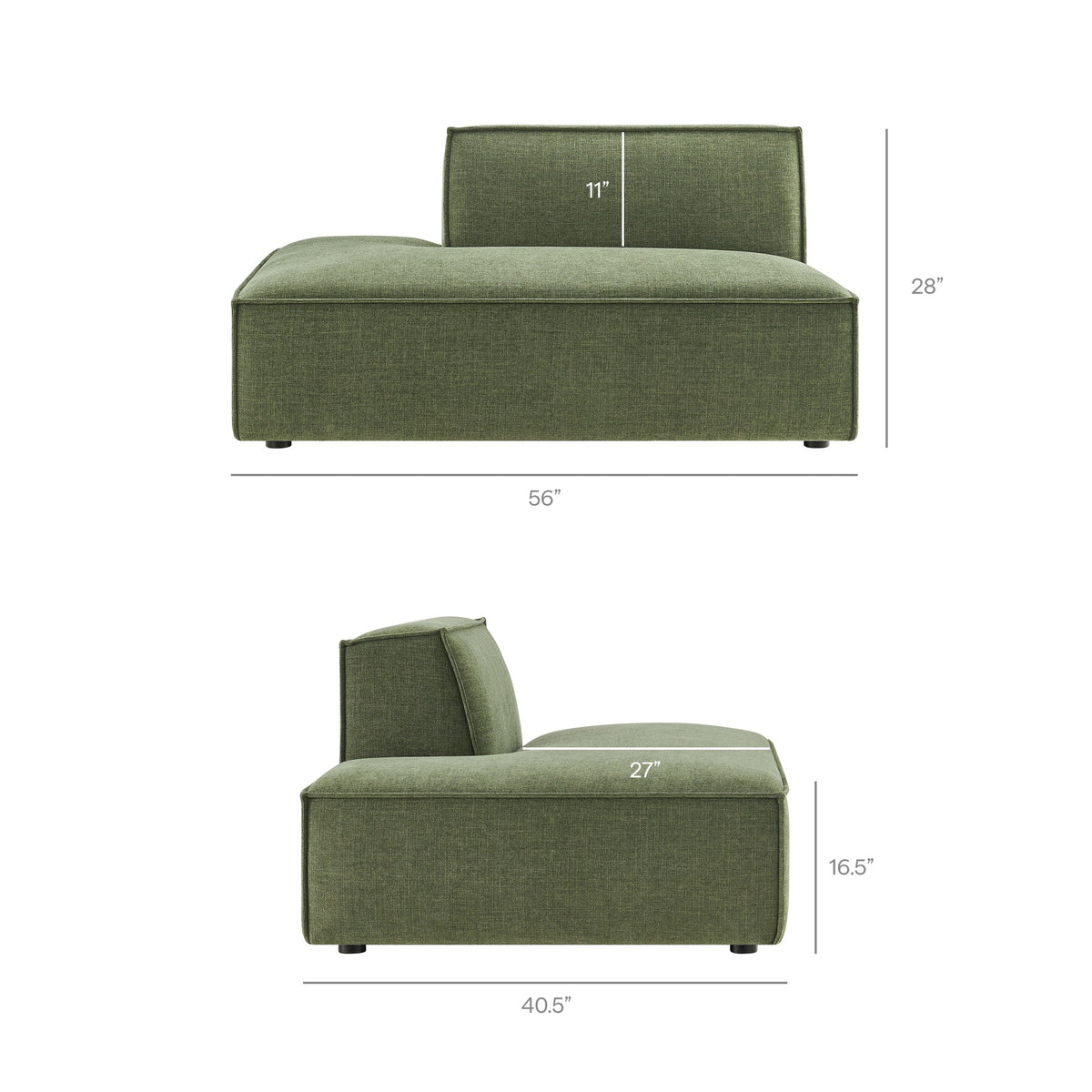 Restore 2-Piece Performance Fabric Upholstered Modular Loveseat - view 42