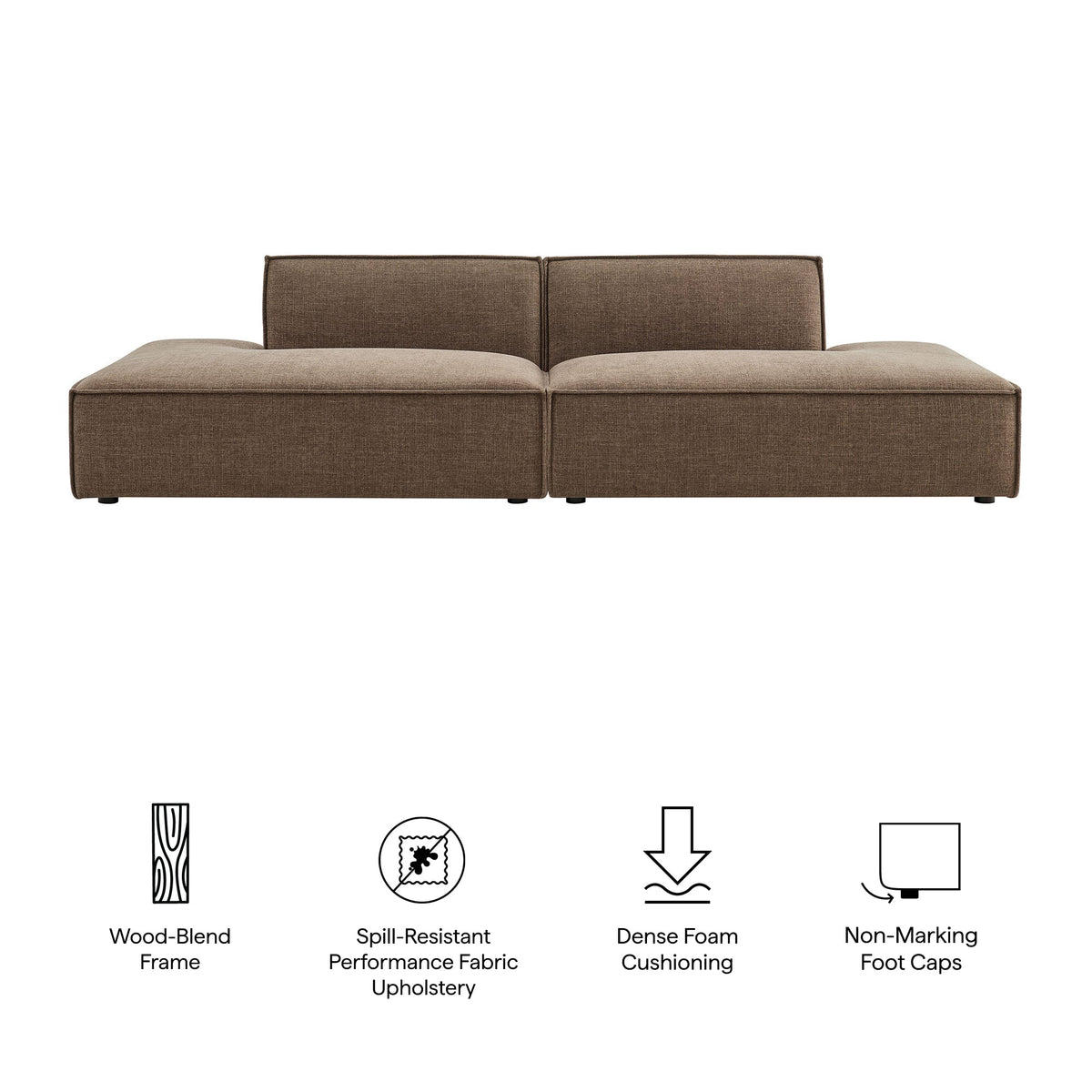 Restore 2-Piece Performance Fabric Upholstered Modular Loveseat - view 34