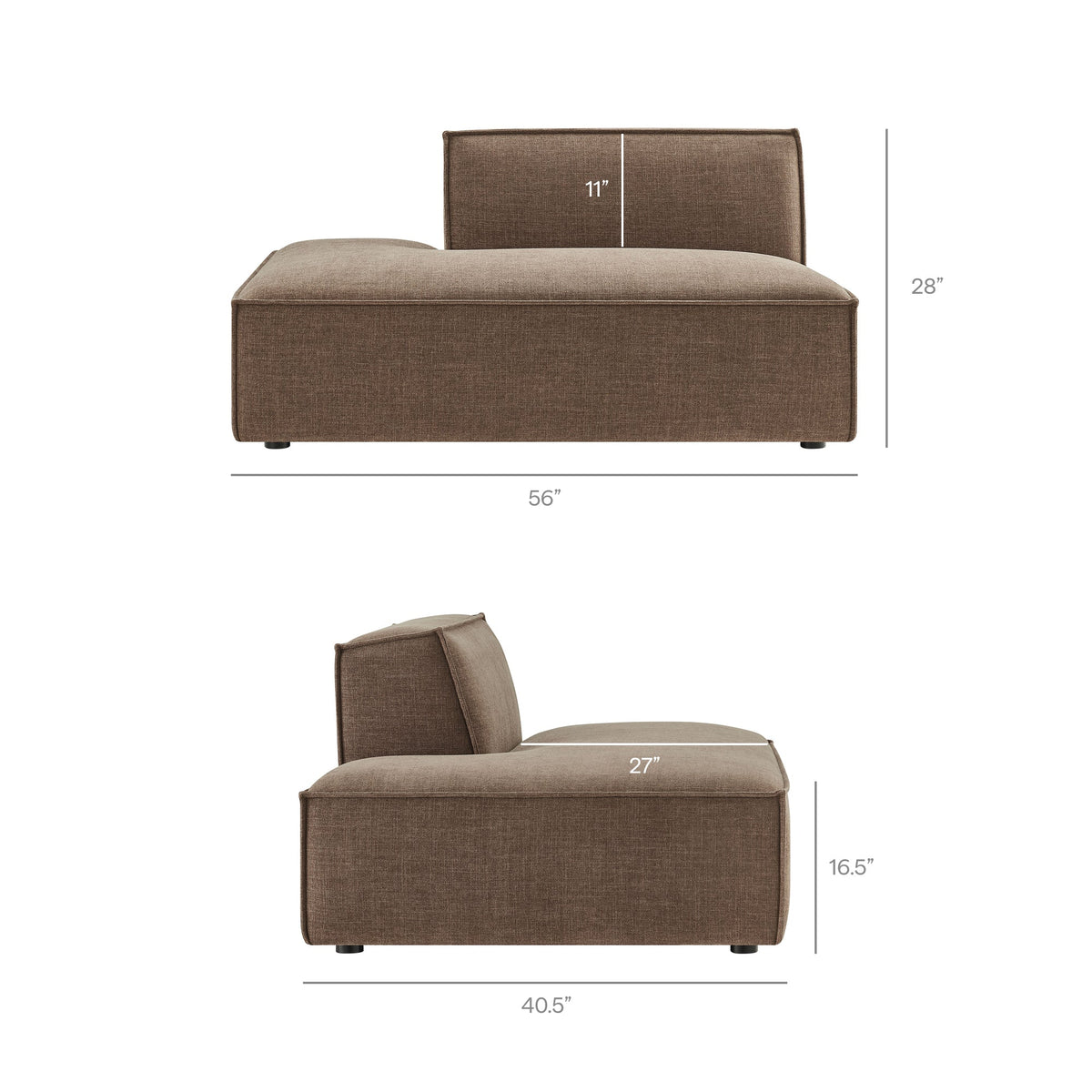 Restore 2-Piece Performance Fabric Upholstered Modular Loveseat - view 44