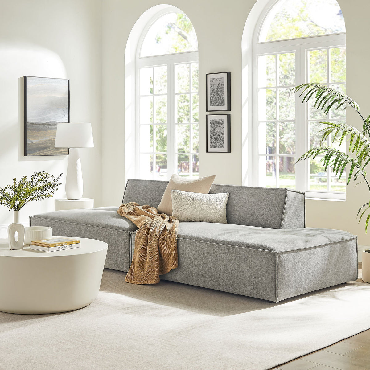 Restore 2-Piece Performance Fabric Upholstered Modular Loveseat - view 30