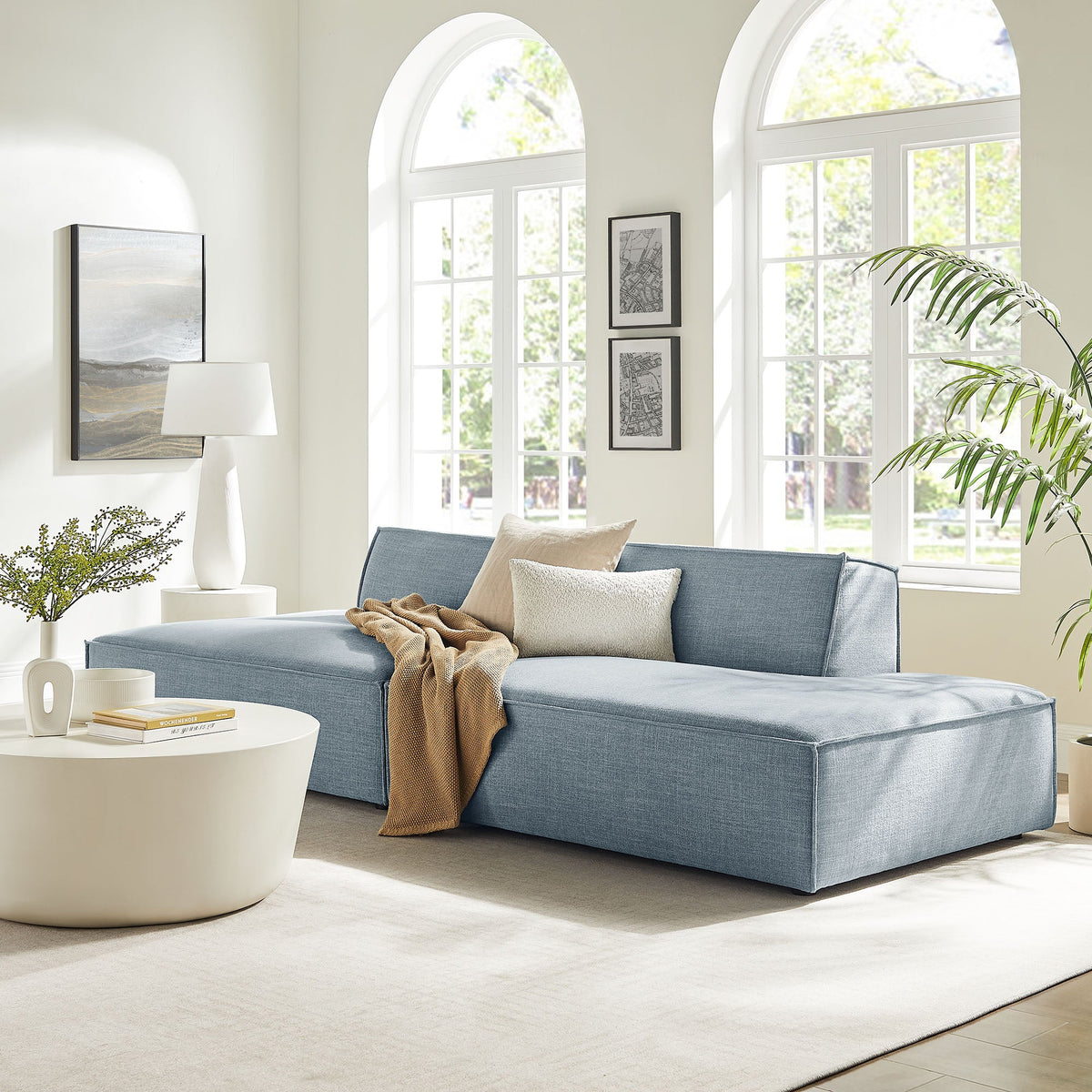 Restore 2-Piece Performance Fabric Upholstered Modular Loveseat - view 28