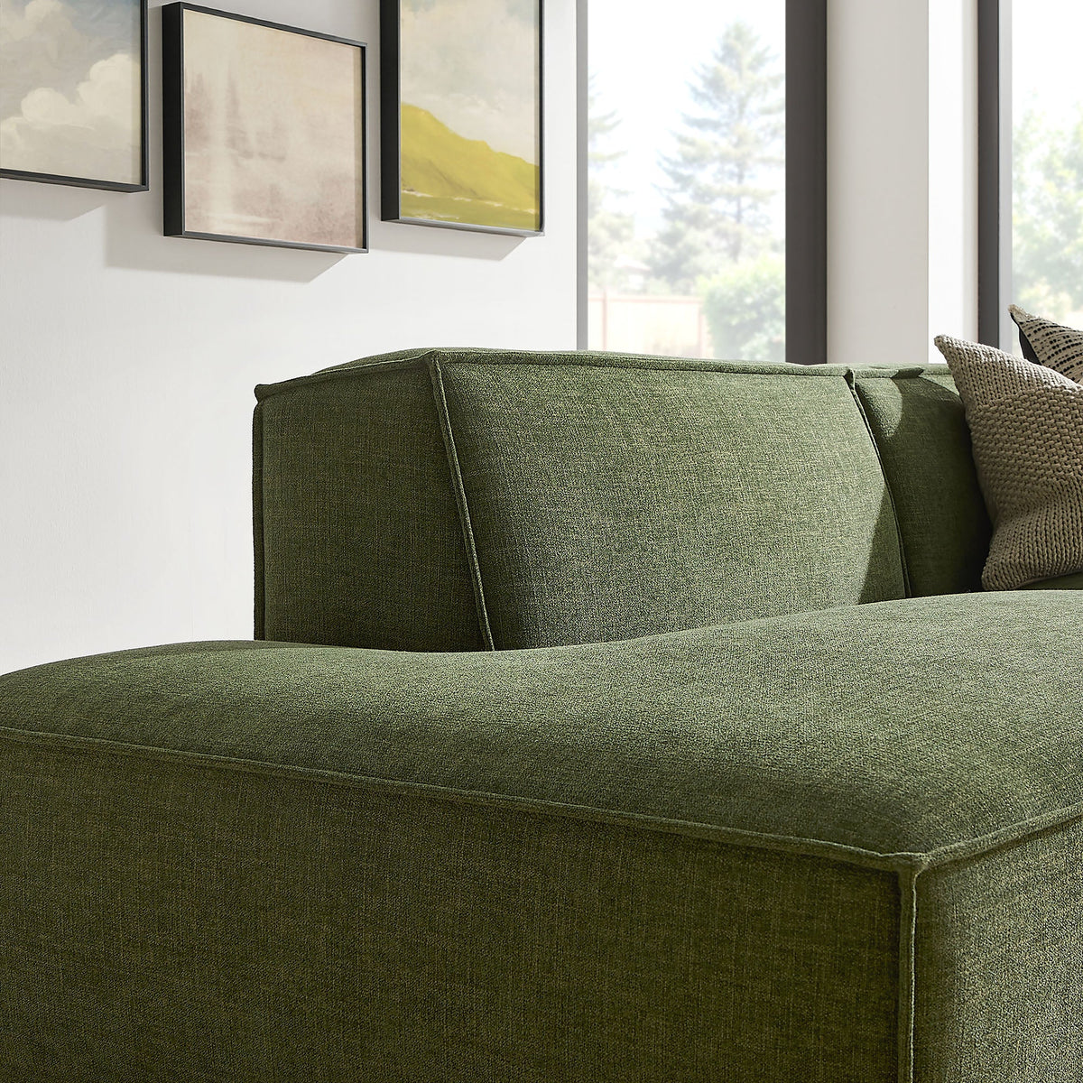 Restore 2-Piece Performance Fabric Upholstered Modular Loveseat
