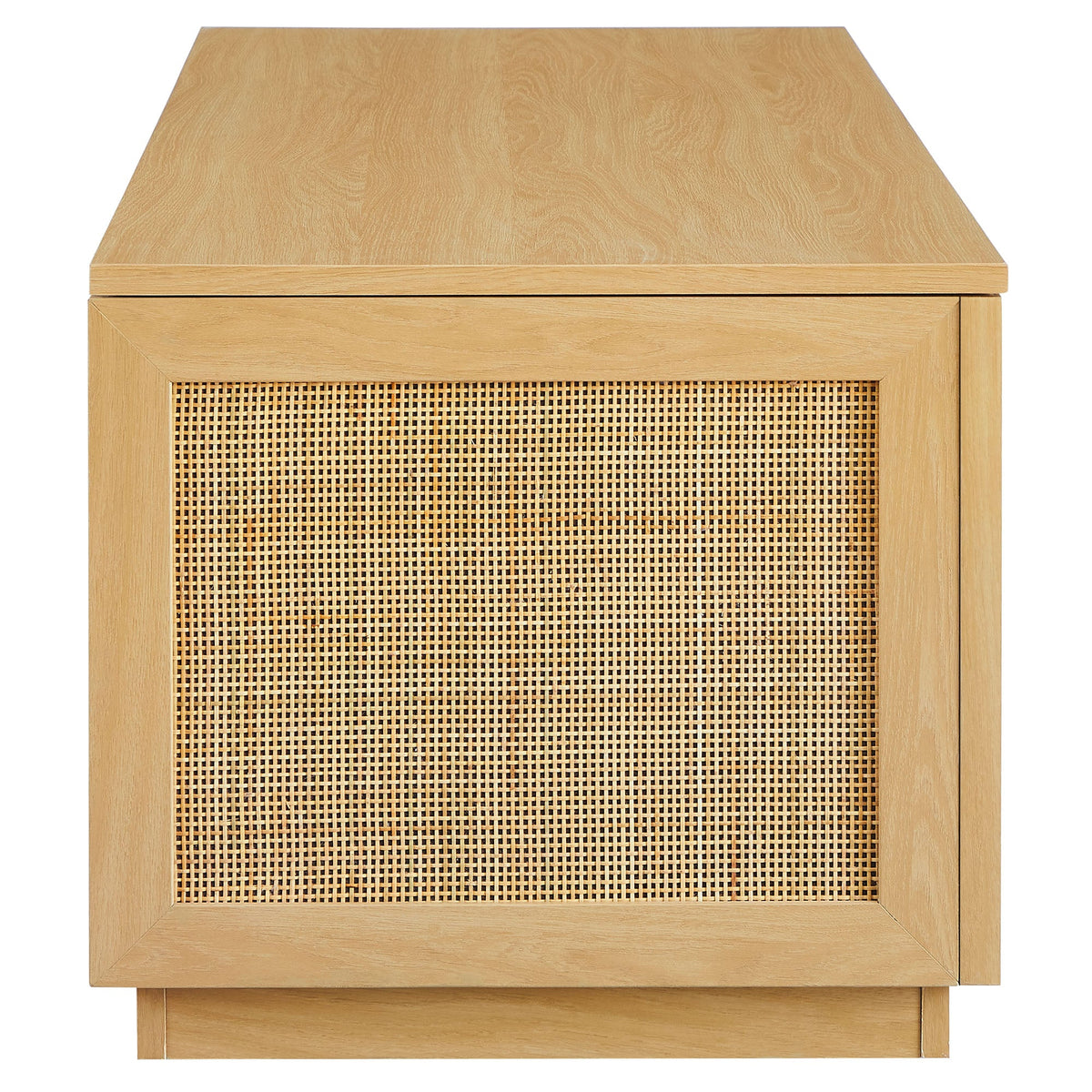 Soma Rattan Storage Bench, Oak - view 2
