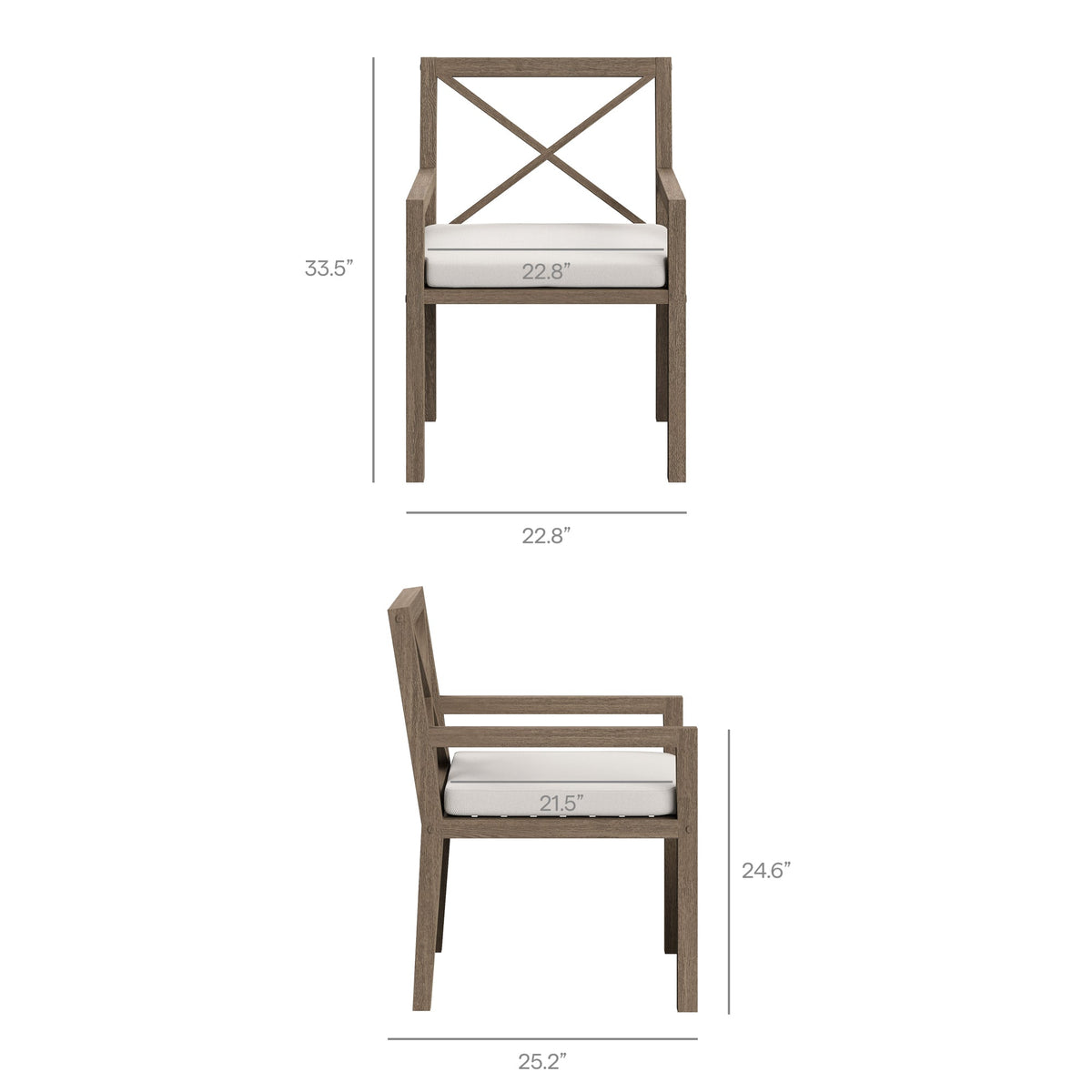 Northlake 7-Piece Outdoor Teak Wood Dining Set