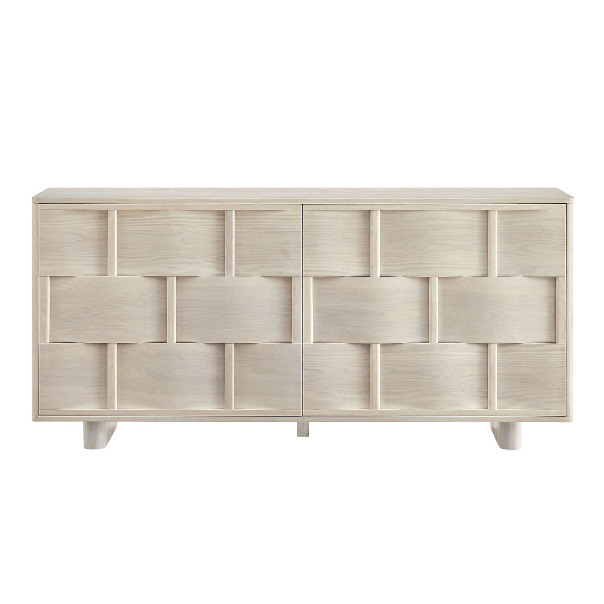 Foundry 71" Woven Design Buffet Storage Cabinet