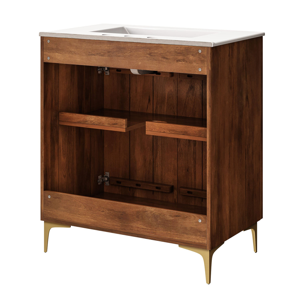 Vernon 30" Fluted Wood Vanity Cabinet With Sink - view 7