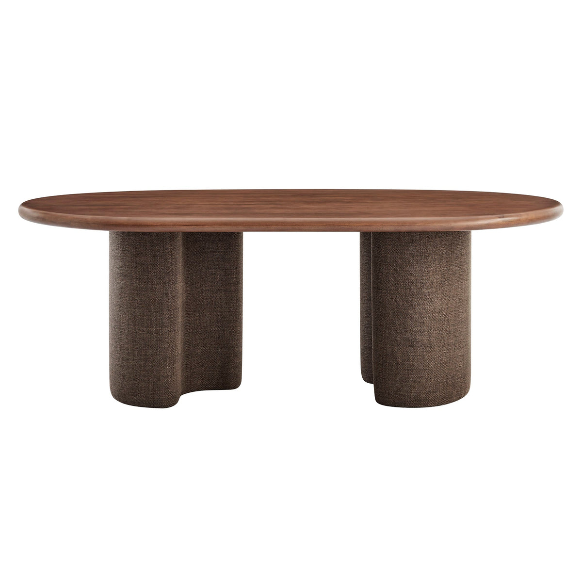 Enric 84 Inch Mango Wood Oval Dining Table