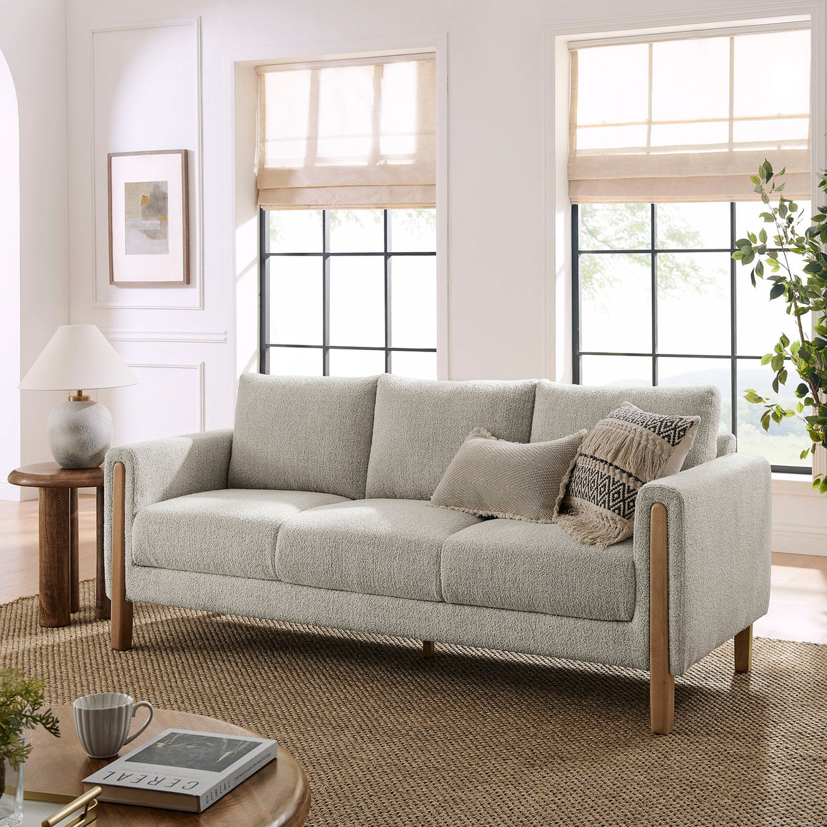 Hawken Boucle Fabric Sofa - view 21